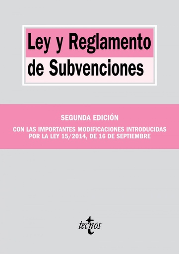 [9788430964932] Ley y reglamento de subvenciones