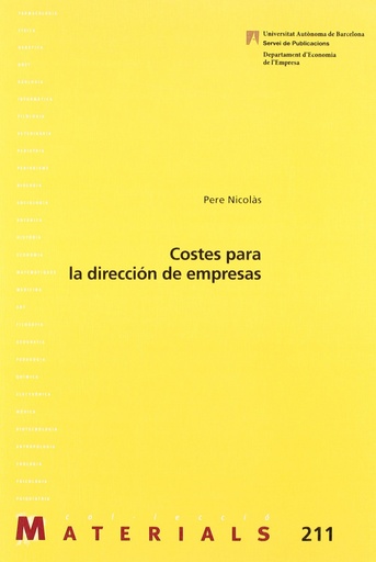 [9788449026041] Costes para la dirección de empresa