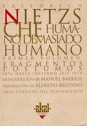 [9788446007364] Humano demasiado humano 2 volúmenes