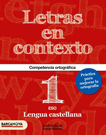 [9788448936617] Letras en contexto. Cuaderno ortrografía 1º ESO