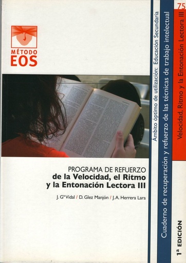 [9788497273541] Programa de refuerzo de la velocidad, el ritmo y entonación lectora