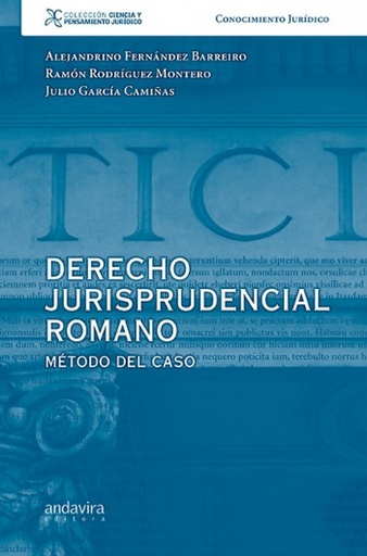 [9788484086123] Derecho jurisprudencial romano:metodo del caso