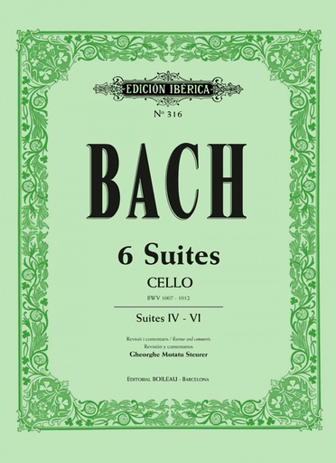 [9788415381259] Bach 6 Suites chelo Vol.1 (Suites IV-V-VI)