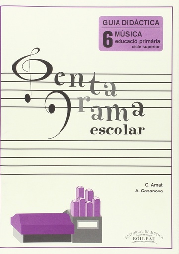 [9788480209281] Pentagrama Escolar 6. Guia Didàctica (Català)