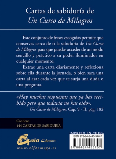 [9788484455707] Cartas de sabiduria de un curso de milagros