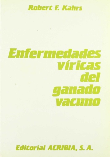 [9788420005607] ENFERMEDADES VÍRICAS DEL GANADO VACUNO