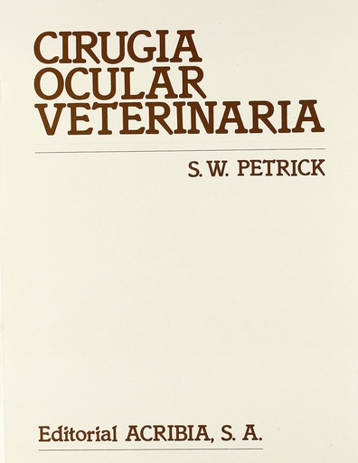 [9788420005577] CIRUGÍA OCULAR VETERINARIA