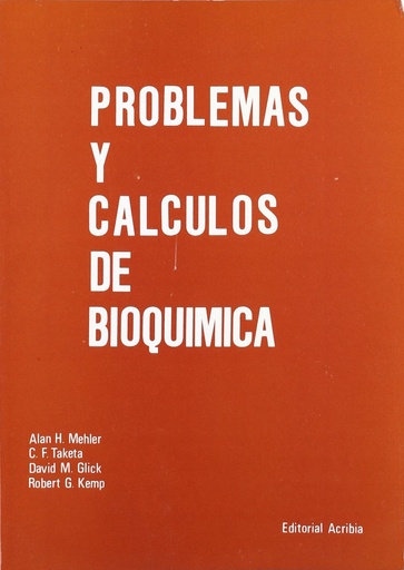 [9788420004839] PROBLEMAS/CÁLCULOS DE BIOQUÍMICA