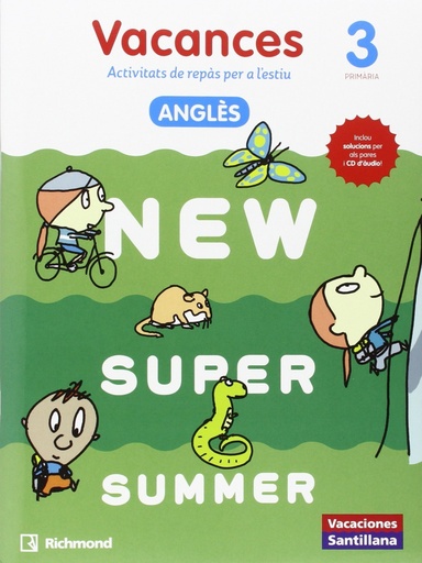 [9788466823050] new super summer 3 catalan book+cd