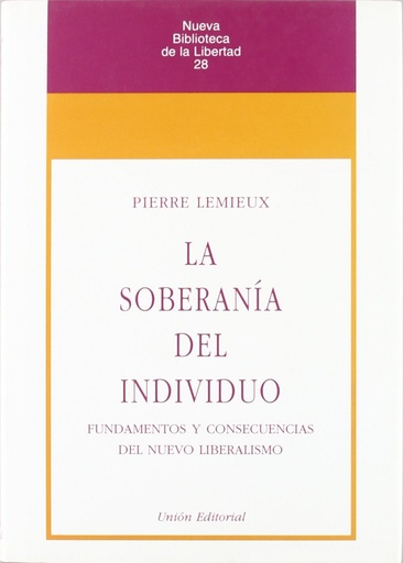 [9788472093492] Soberania Del Individuo 2´Ed