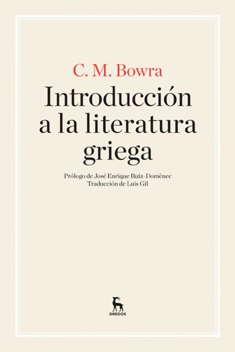 [9788424926267] Introducción a la literatura griega