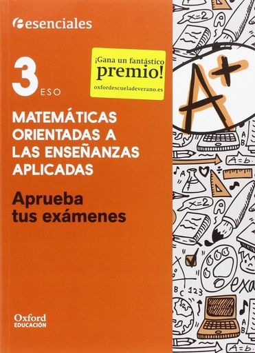 [9780190508913] Aprueba Matemáticas Aplicadas 3.º ESO. Cuaderno del Alumno.