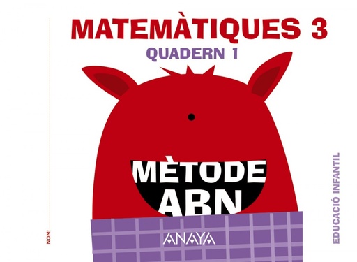 [9788469825617] quadern  matematiques 1 *abn* infantil 5 anys 2016