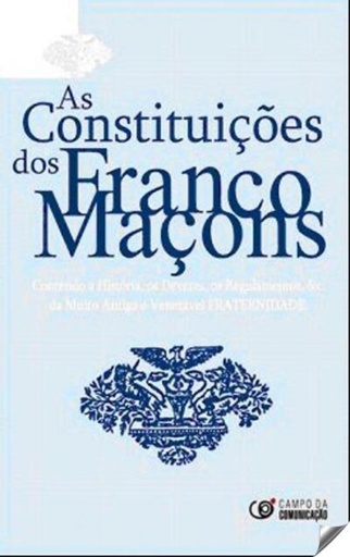 [9789728610548] As constituiçoes dos franco maçons