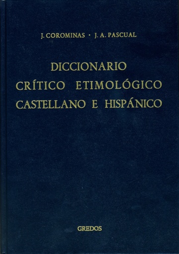 [9788424900663] 4.Diccionario Crítico Etimológico (Me-R)