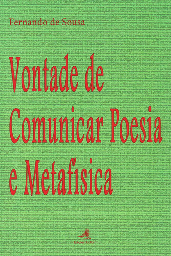 [9789896892197] VONTADE DE COMUNICAR POESIA E METAFÍSICA