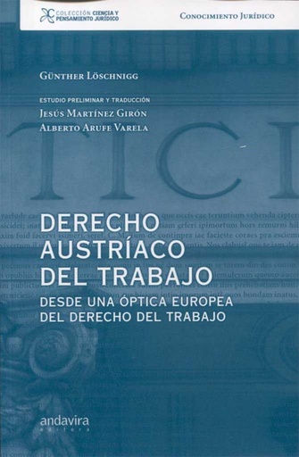 [9788484089544] Derecho austriaco del trabajo