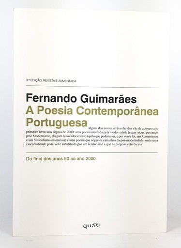 [9789728632830] A poesia contemporânea portuguesa