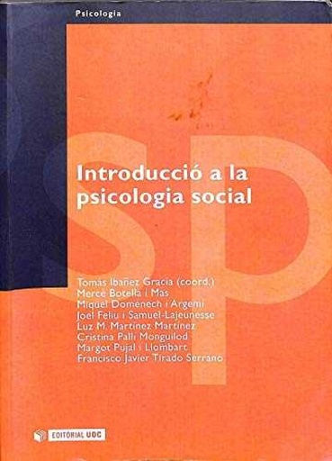 [9788497880213] Introducció a la psicologia social