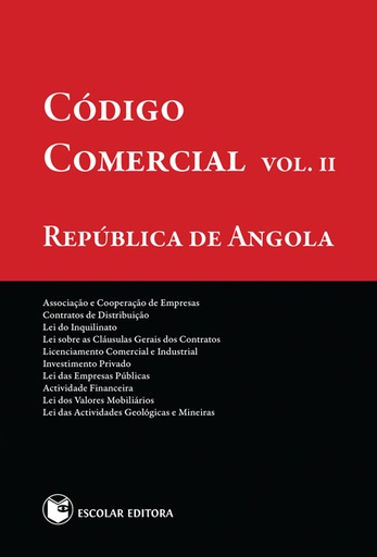 [9789896690106] Código Comercial República de Angola - Vol. II