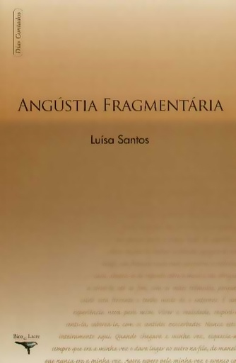 [9789727961412] Angústia Fragmentária