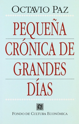 [9788437503035] Pequeña crónica de grandes días