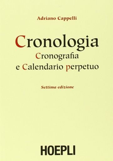 [9788820351014] Cronologia, cronografia e calendario perpetuo