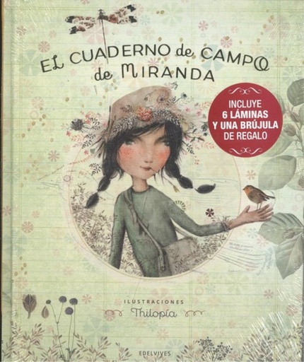 [8414643190882] Cuaderno de campo de Miranda (Pack + 6 láminas y brújula de regalo)