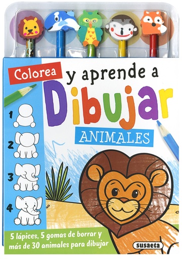 [9788467756821] COLOREA Y APRENDE A DIBUJAR ANIMALES