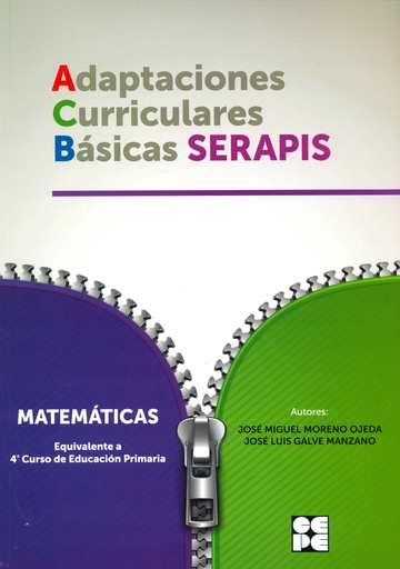 [9788478696024] ADAPTACIONES CURRICULARES BASICAS SERAPIS MATEMATICAS 4ºEP