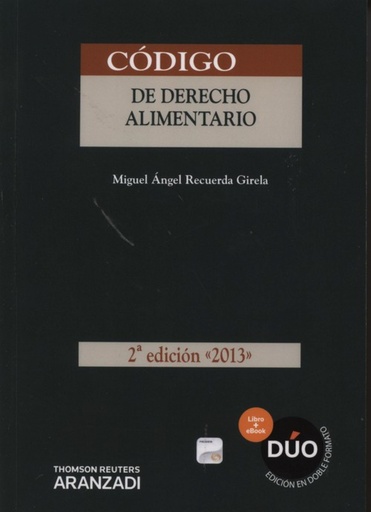 [9788490147955] Código de Derecho alimentario