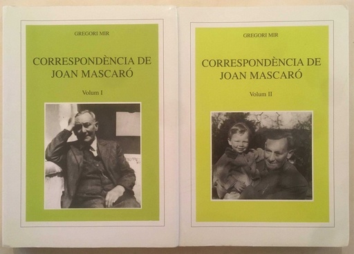 [9788427340473] CORRESPONDENCIA DE JOAN MASCARO 2 VOLV