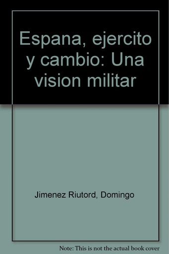 [9788486366780] ESPAÑA: EJERCITO Y CAMBIO