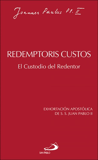 [9788428513081] REDEMPTORIS CUSTOS