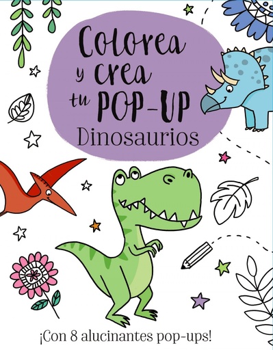 [9788469621158] COLOREA Y CREA TU POP-UP DE DINOSAURIOS