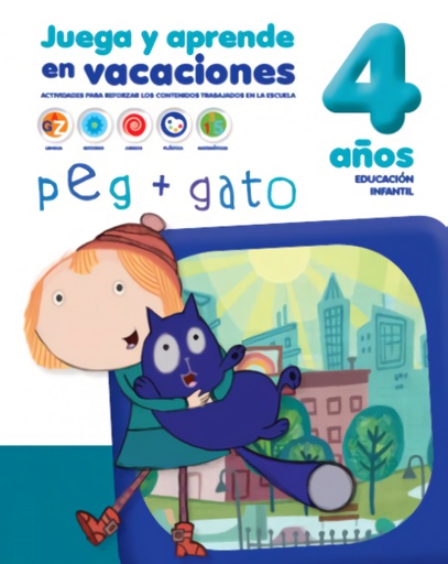 [9788491960133] CUADERNO DE VACACIONES 4 AÑOS PEG+GATO