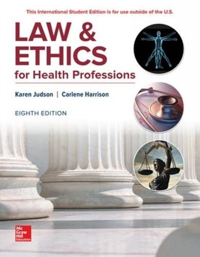 [9781260092653] LAW &amp;ETHICS FOR HEALTH PROFESSIONS 8E