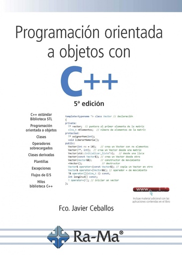 [9788499647548] PROGRAMACIÓN ORIENTADA A OBJETOS CON C++