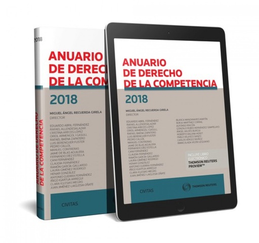 [9788491977940] ANUARIO DE DERECHO DE LA COMPETENCIA 2018 (DÚO)