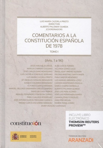 [9788491972136] COMENTARIOS A LA CONSTITUCIÓN ESPAÑOLA DE 1978. TOMO I Y II