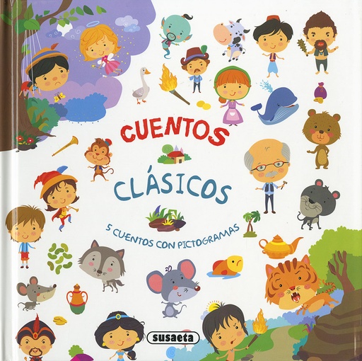 [9788467765335] EL LIBRO DE LA SELVA/PINOCHO/JUAN Y LAS HABICHUELAS MÁGICAS/ALADINO Y LA LÁMPARA MÁGICA/EL FLAUTISTA DE HAMELIN