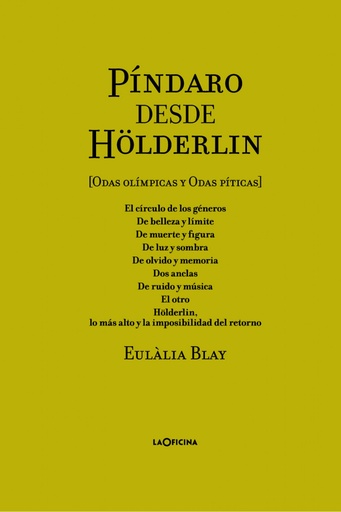 [9788494971402] PÍNDARO DESDE HÖLDERLIN