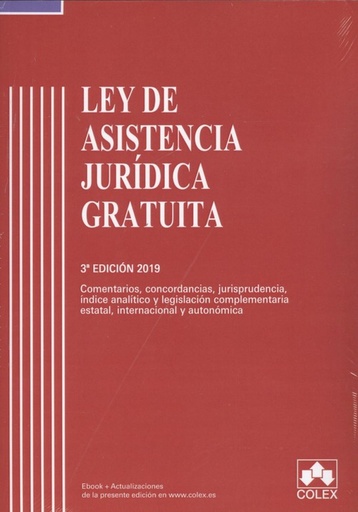 [9788417618292] LEY DE ASISTENCIA JURÍDICA GRATUITA