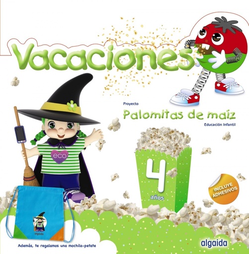 [9788491890508] VACACIONES 4 AÑOS PALOMITAS DE MAIZ