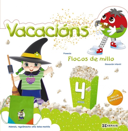 [9788491215240] VACACIÓNS 4 ANOS FLOCOS DE MILLO