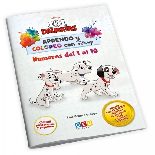 [9788417748579] APRENDO Y COLOREO CON DISNEY DEL 1 AL 10