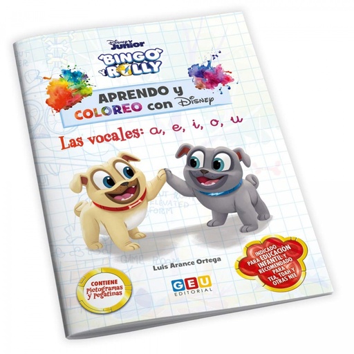 [9788417748562] APRENDO Y COLOREO CON DISNEY VOCALES