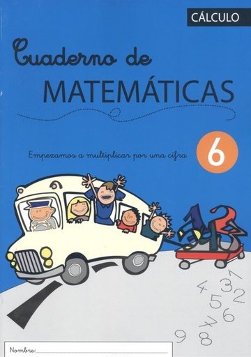 [9788494199455] CUADERNO DE MATEMÁTICAS 6