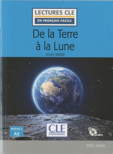 [9782090317220] DE LA TERRE À LA LUNE - NIVEAU 2;A2 - LIVRE + CD