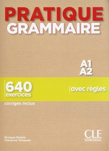 [9782090389852] PRATIQUE GRAMMAIRE A1-A2 - LIVRE + CORRIGES